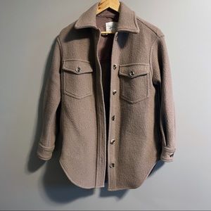 Aritzia Wilfred Free Ganna Jacket Deep Taupe- XS